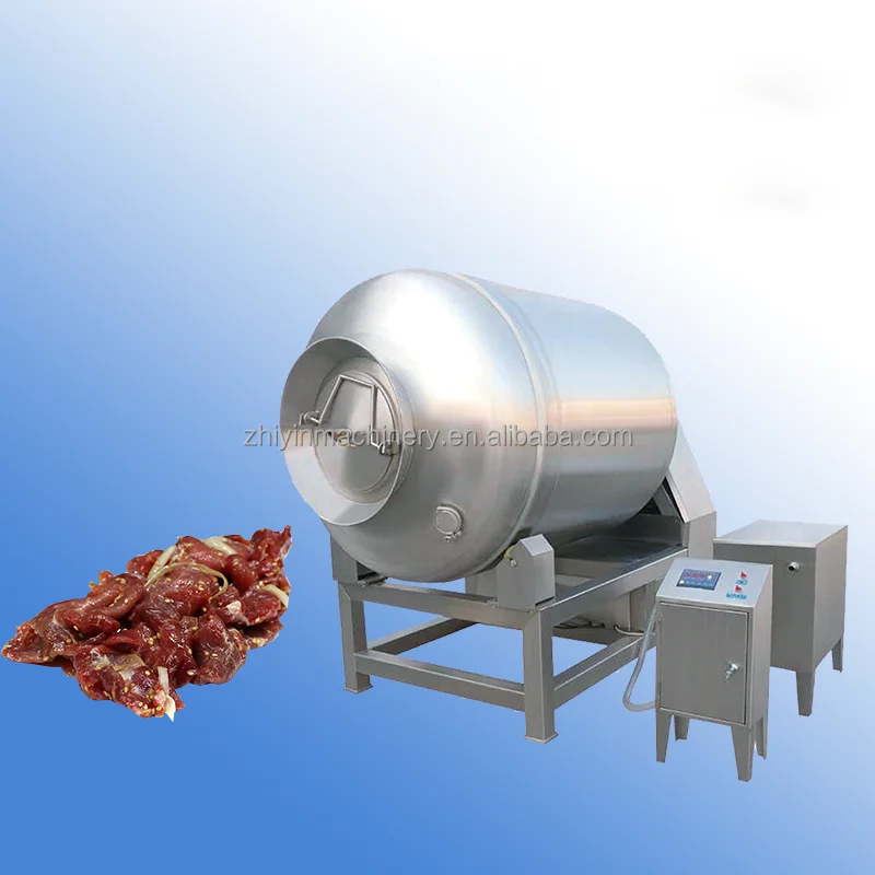 Automatic Vacuum Roll Kneading Sus304 Minced Meat Pickling Mix Prefabricated Vegetable Vacuum Meat Massage Tumbler Mixer Machine