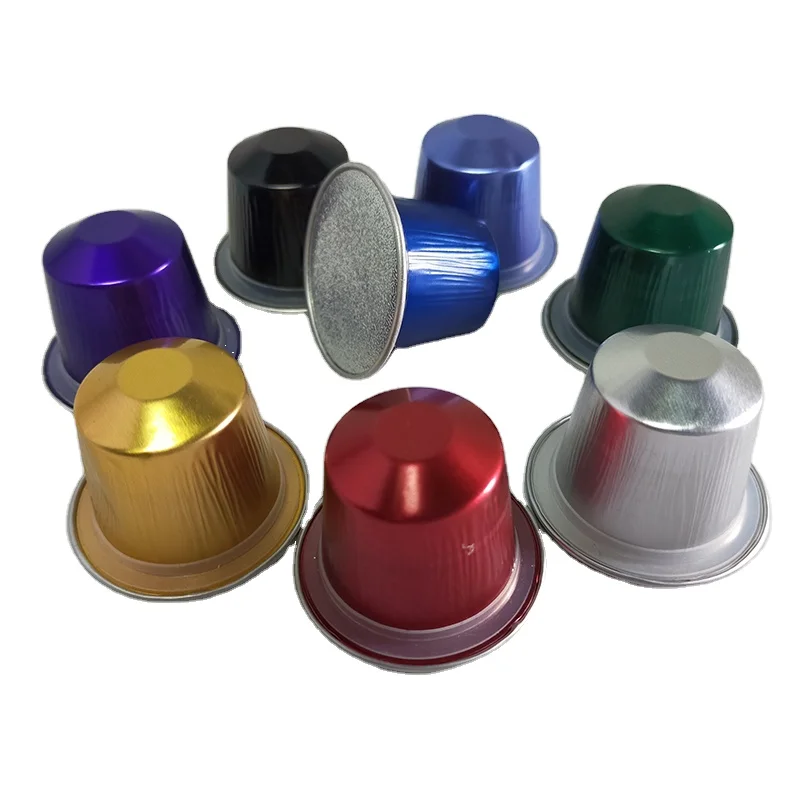 Оптовая продажа 15 мл пустые капсулы из алюминиевой фольги капсула Nespresso упаковка для кофе с крышкой
