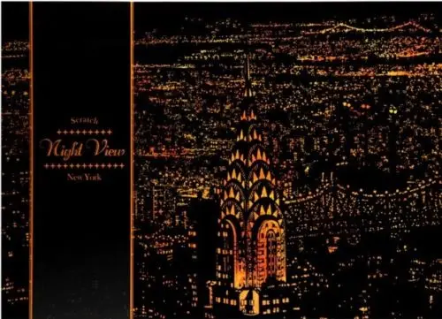 Scratch To Reveal City Skyline Handmade Art Color Changing Magic Scratch Art Paper