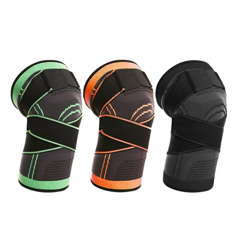 Running  High Elastic Compression Knee Brace Sport Knee Sleeve Pad Anti-slip Protection Knee Pads