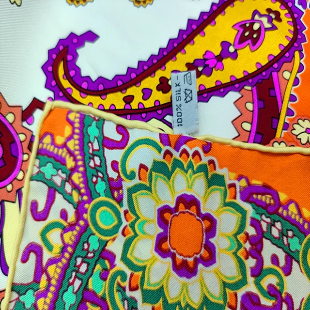 100% natural silk printing scarves women 50cm small square silk scarf hijab wholesale