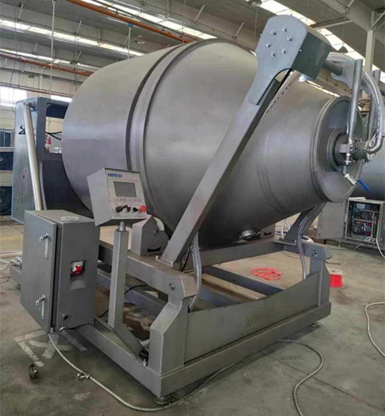 Large heavy full automatic electric vacuum meat tumblers production line machine
