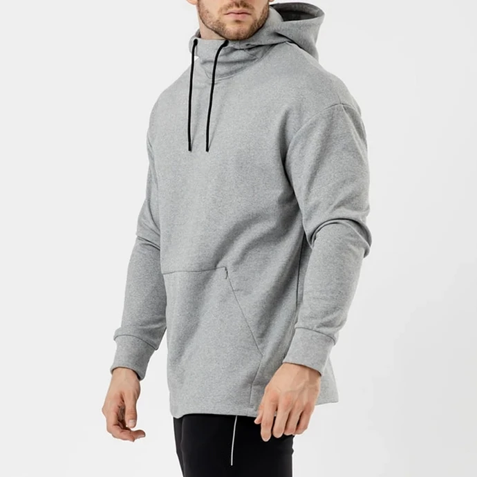 Wholesale Street style hip hop clothing black bulk oversized hoodies for men