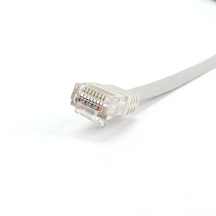 Cat8 Gold plated RJ45 26awg Pure Copper Flat Wire FTP Cat 6 Ethernet Cable Cat7 Patch Cord Network Cable