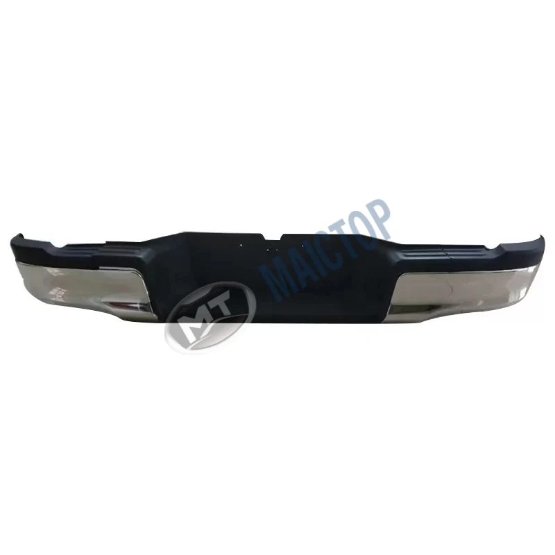 Maictop auto body parts car plastic abs black chrome rear bumper for hilux revo vigo parachoques 2005-2014 2015-