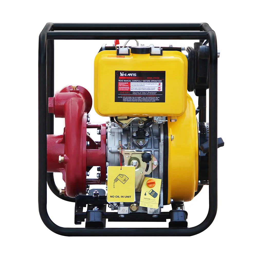 3 Inch High Pressure Cast Iron diesel Water Pump Set Electric Start