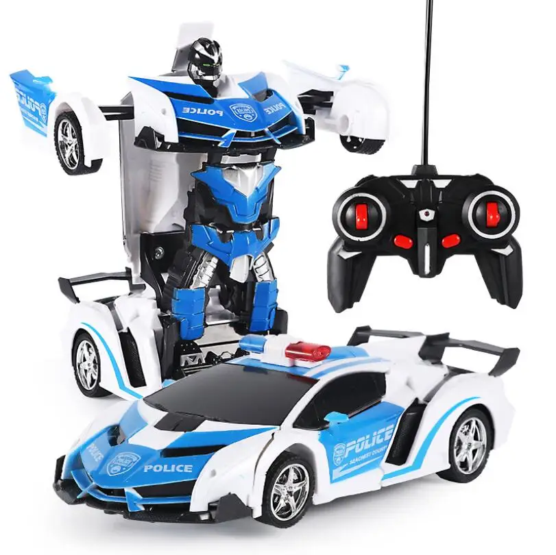 Масштаб 1:18 игрушечный трансформатор автомобиль с дистанционным управлением трансформация игрушка