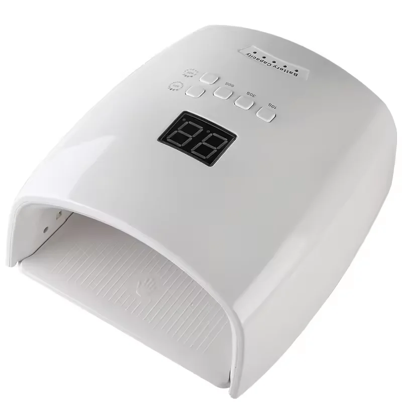 48W UV LED Nail Lamp30 Beads Nail Light for Gel Polish Acrylic Rechargeable Nail Dryer for Fingernail  Toenail With Auto Sensor