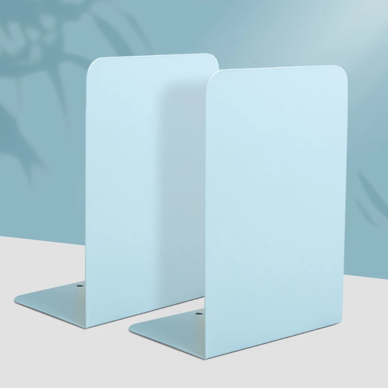 New Design Heavy Duty L Shaped Custom Decorative Strong Iron Bookends Holder Colorful Book Stand Metal Bookend Book Stand