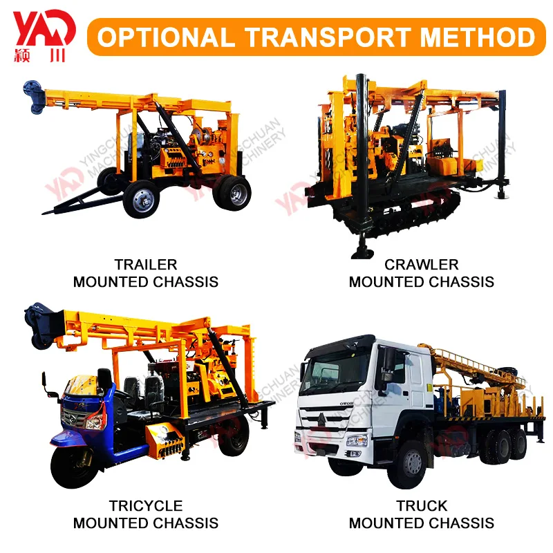 Depth truck exploration portable auger mobile air water well drilling rig big sand drilling machine