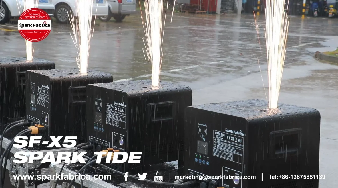 Spark Tide SF-X5 600w Outdoor IP55 Waterproof Cold Spark Sparkler Machine for Wedding Concert DJ Club