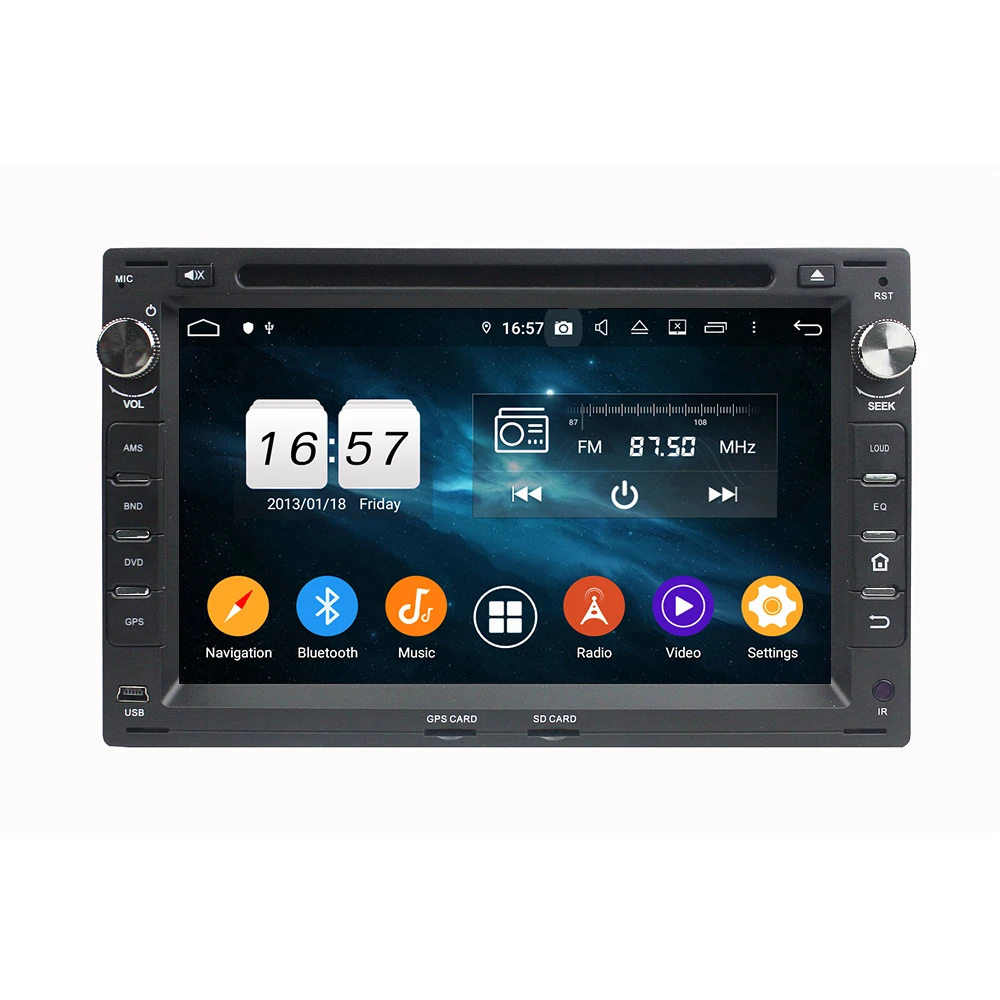 KD-7009 мультимедийная магнитола 7 дюймов Android 13 радио аудио DVD для Passat B5/Golf 4/ Polo/ Bora/Jetta /Sharan/T5 1999-2005