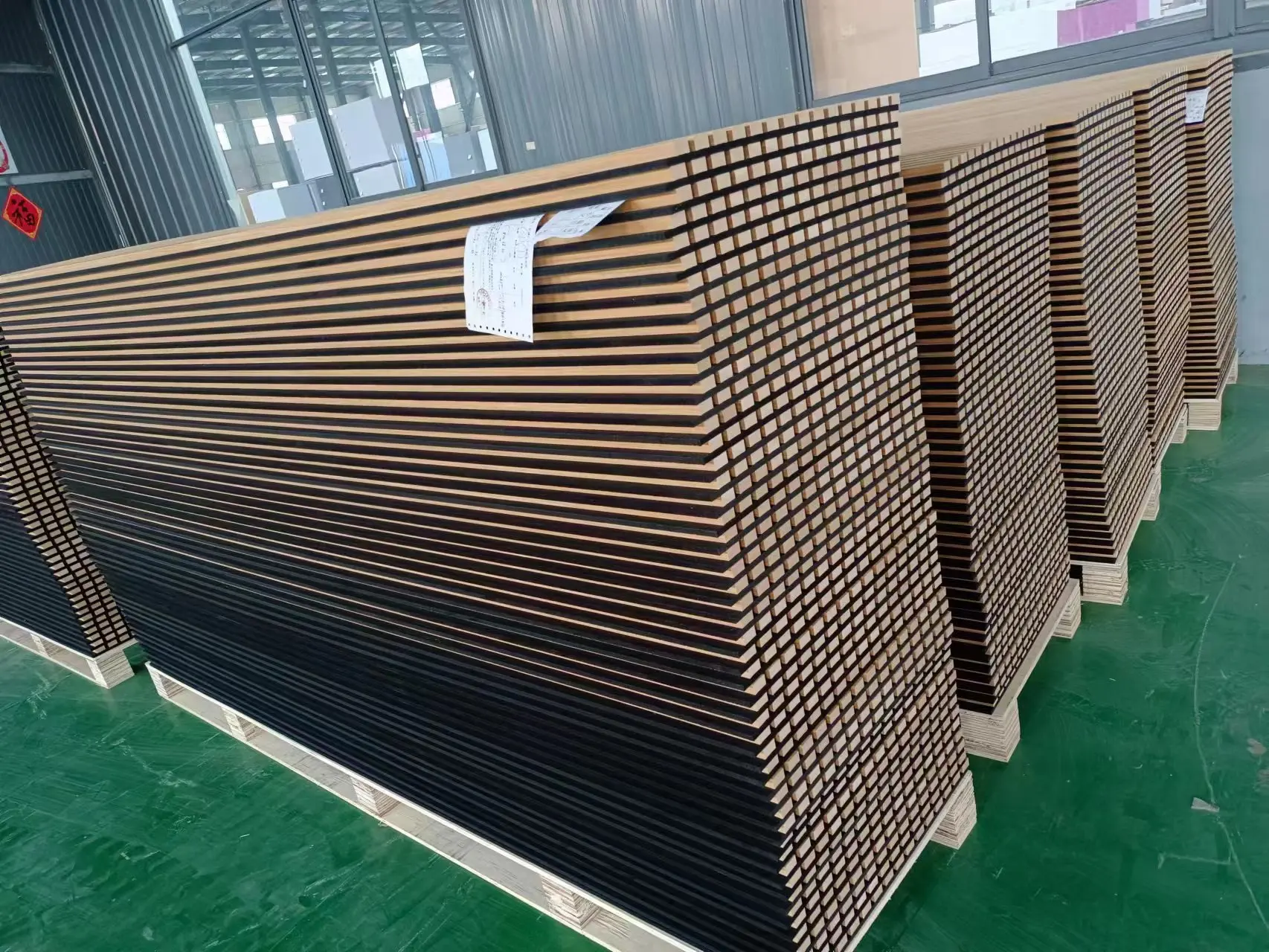 3D Acoustic Panel MDF Oak Veneer/Custom Color Decorative Effect Walnut Office Wall Wood Slat Acoustic Panel Slat Wood Wall Panel