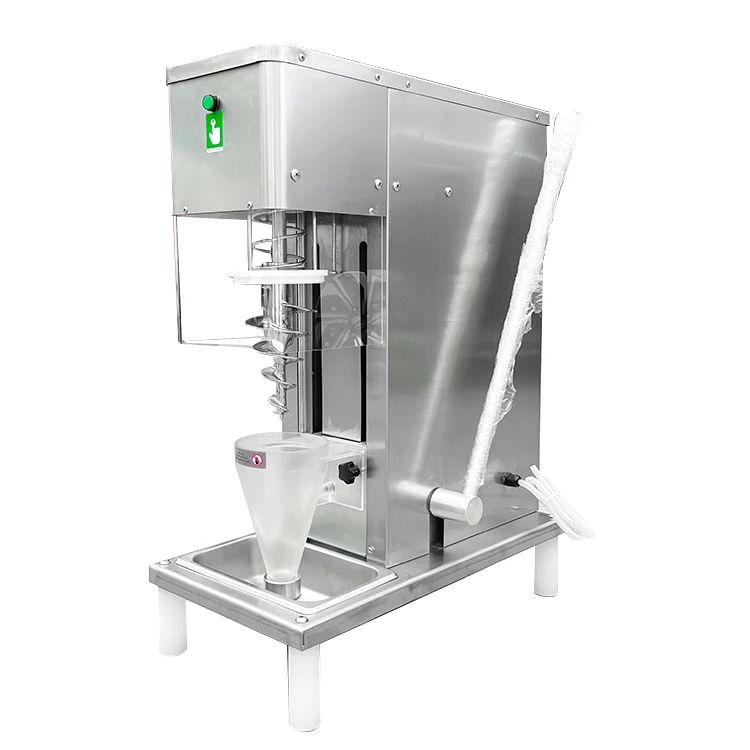 Soft Swirl Drill Fresh Real Fruit Freeze Frozen Yogurt Ice Cream Blending Blender Machine For Ice Cream