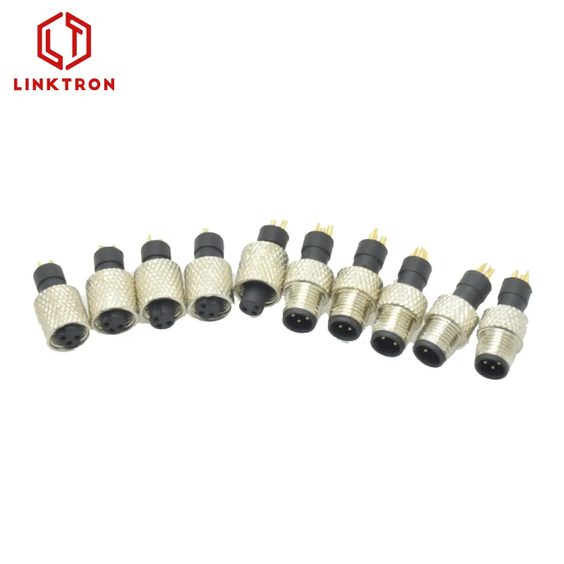 IP68 panel small m8 m6 m5 DC male and female 2 3 4 5 6 pin waterproof connector