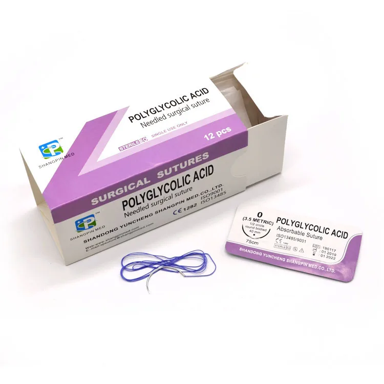 CE ISO Good Price Sterile Polyglactin 910 Suture Kit Sutures With Needle