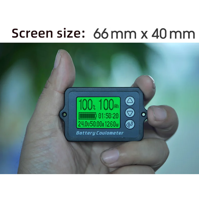 Baiway OEM TK15H 100V 100A Universal LCD Car Battery monitor voltage Capacity Indicator battery Coulometer meter tester