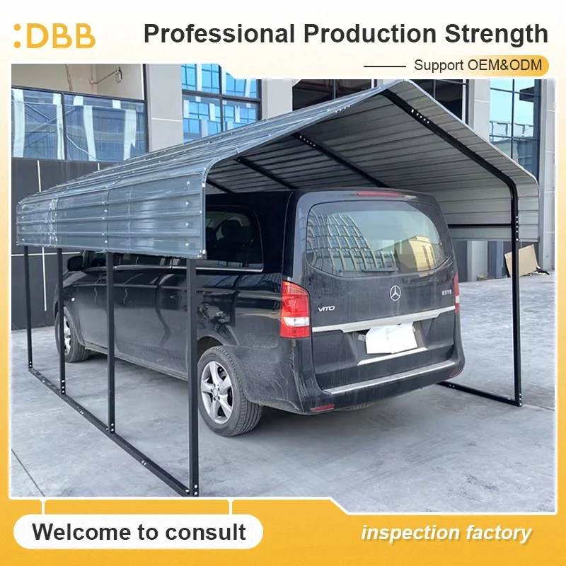 Best Selling Waterproof 20Ft Carport Gable Roof Temporary Car Shelter Portable Car Shade Canopy