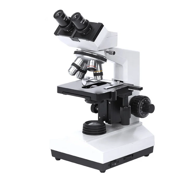 Горячая Распродажа базовая модель бинокулярного микроскопа XSZ-107BN лаборатории бинокулярный Биологический микроскоп