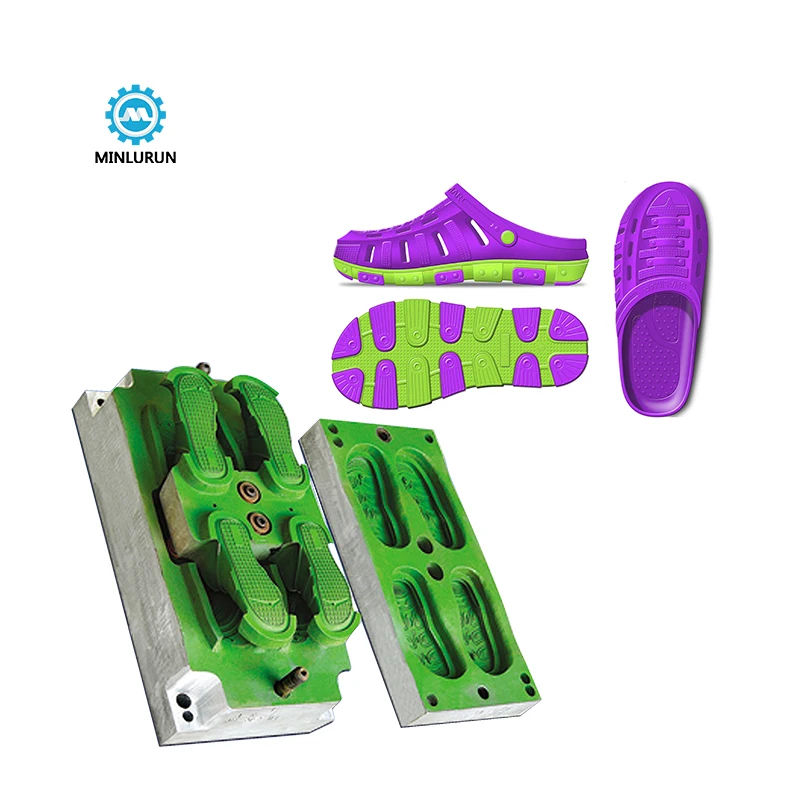 2 Colors Sport Shoe Sole Mold Eva Phylon & CNC-Machine Injection Molding with Aluminium Steel For Plastic Material Injection