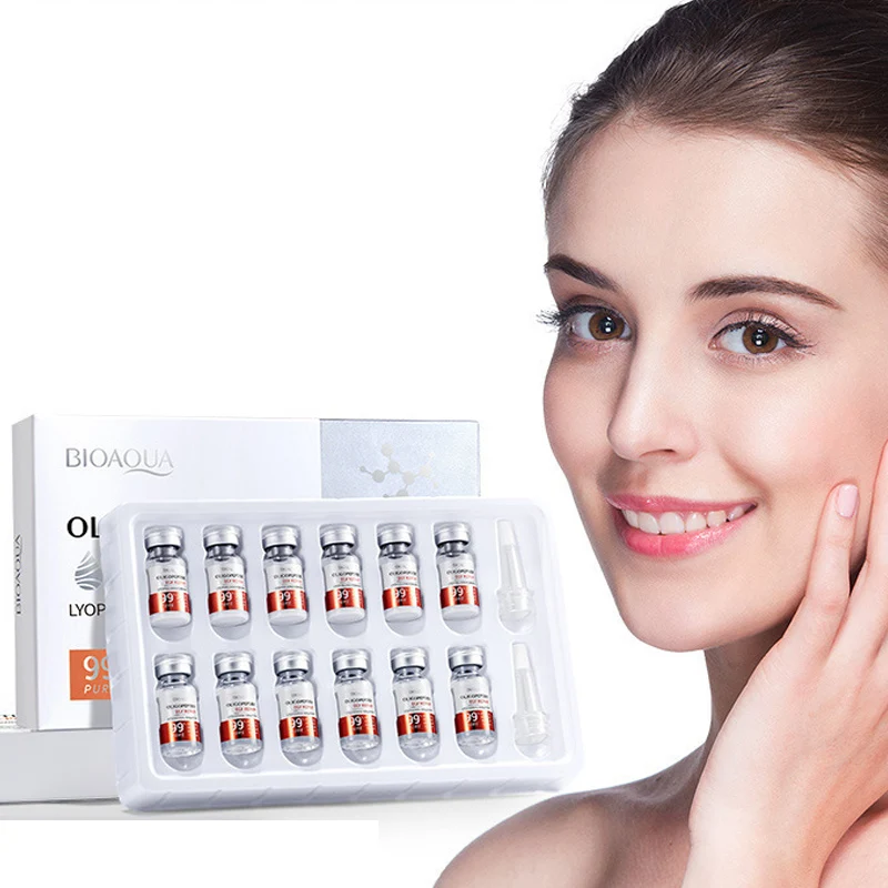 Оптовая продажа, BIOAQUA, травяная увлажняющая отбеливающая маска, отбеливающая лиофилизированная пудра, уход за кожей, сыворотка для лица, набор