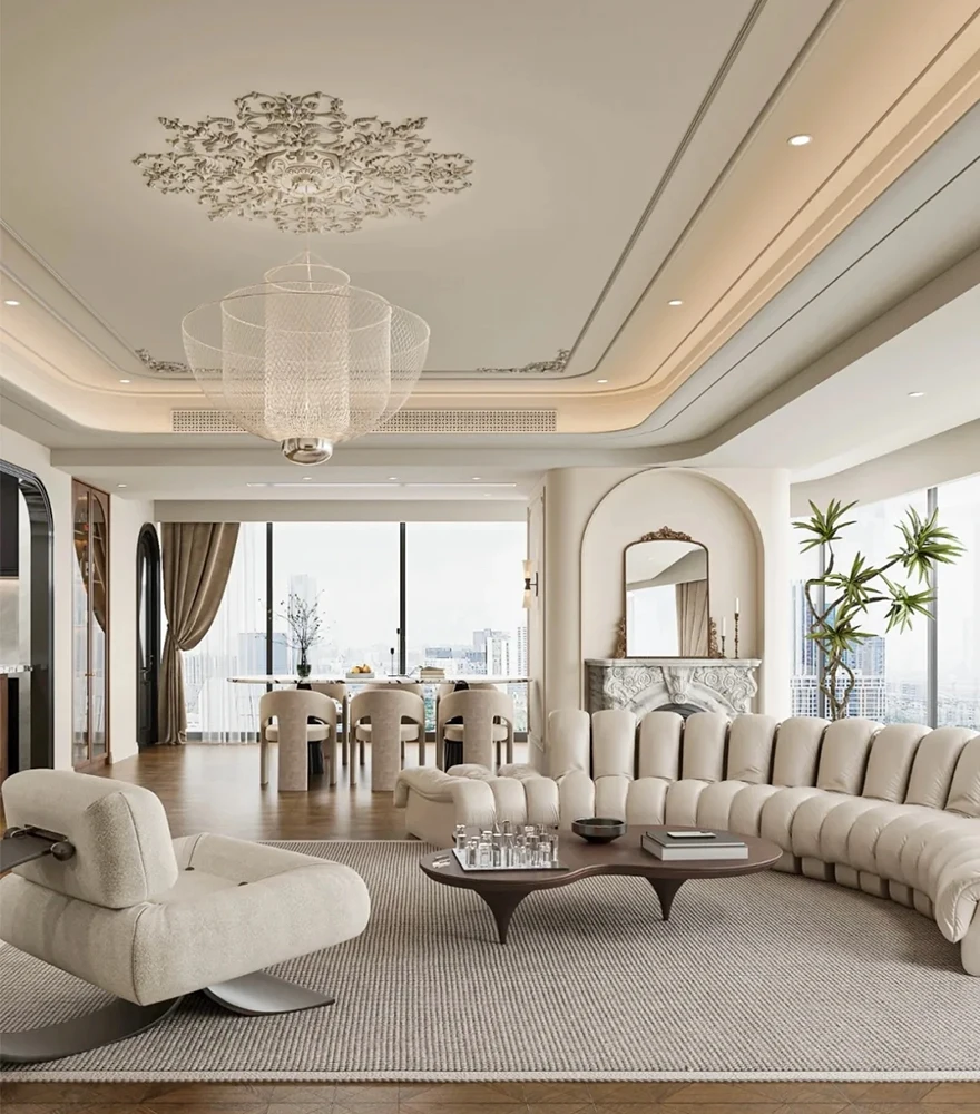 Gainsville Hot Sell Creativity Snake Sofa Hotel Hall Leather Sofa Italian Design Villa Couch Modern Living Room Sofa