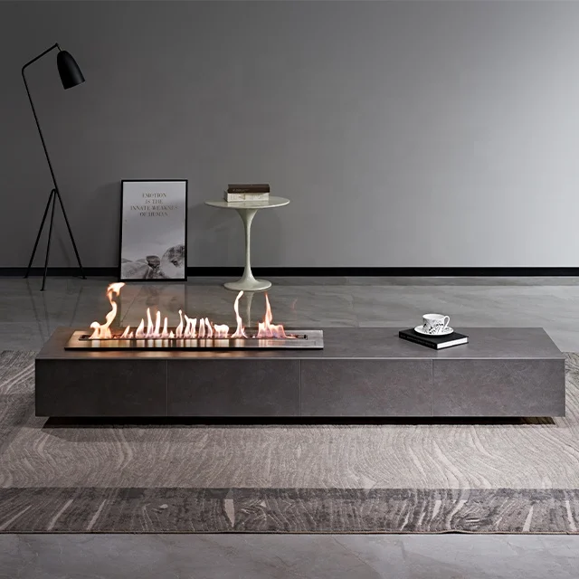 Современный 600 мм встроенный биоэтанольный решетчатый камин свободно стоящий электрический умный линейный на биоэтаноле
