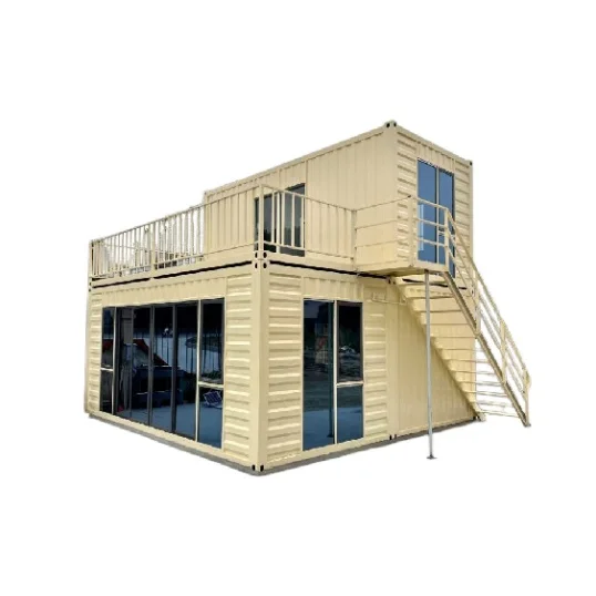 Двухэтажный современный модульный контейнерный дом размером 40 футов 3 спальни модульная контейнерная домашняя вилла в США
