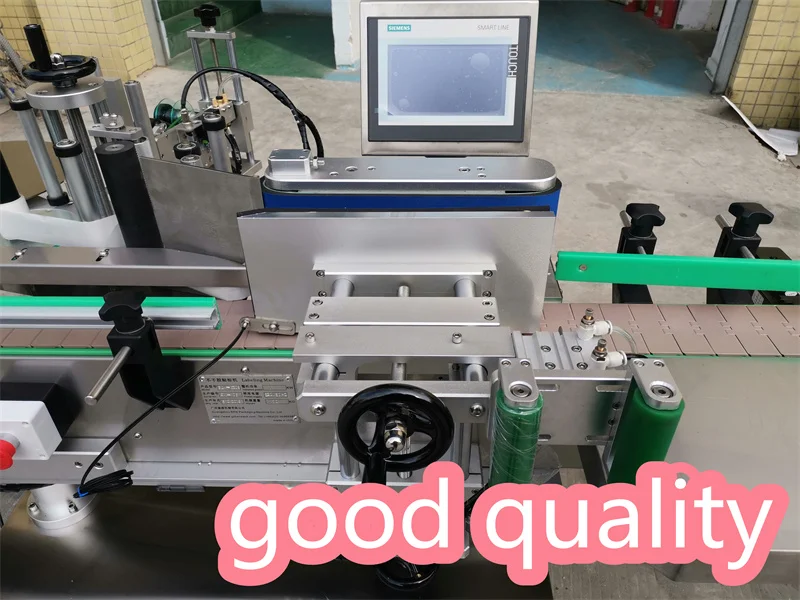 RITO Mt-50 Semi Automatic Tabletop Round Plastic Pet Bottle Tin Cans Labeling Sticker Machine With Date Coding