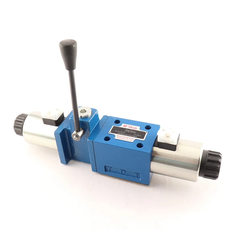 Hydraulic Supplier Direct Acting Directional Slide Valve Directional valve Solenoid manual Reversing Valve 4WEMM10J3X Shida