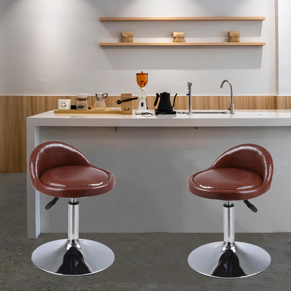 Commercial Industrial Furniture Kitchen Height Bar Stools Leather Bar Stool High Chair for Sale
