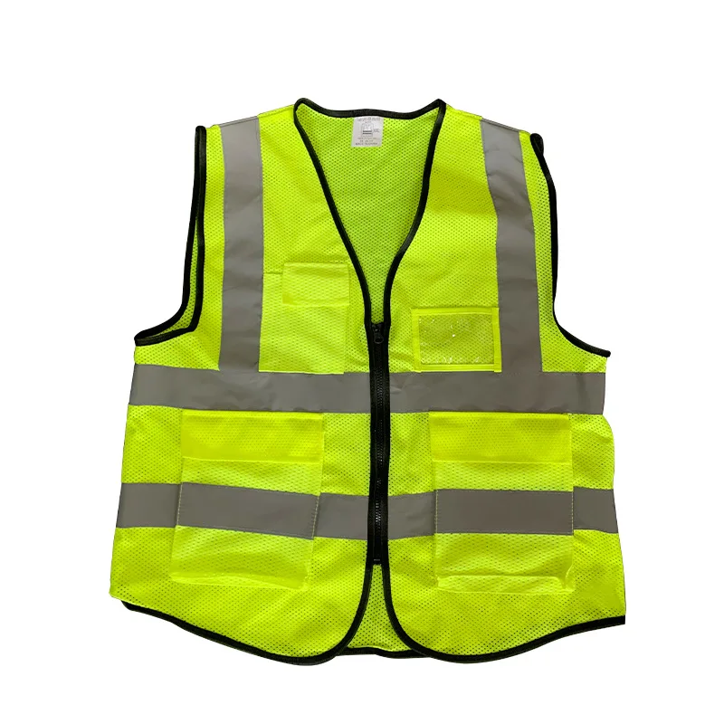 Wholesale High Visibility Construction Work Customized Logo Cheap Reflective Led Engineer Safety Vest Clothing