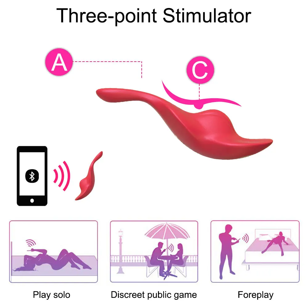 Rechargeable Remote Control Wearable Egg Vibrator Sex Toys For Woman Bluetooth Wireless App Remote Control Vibrator