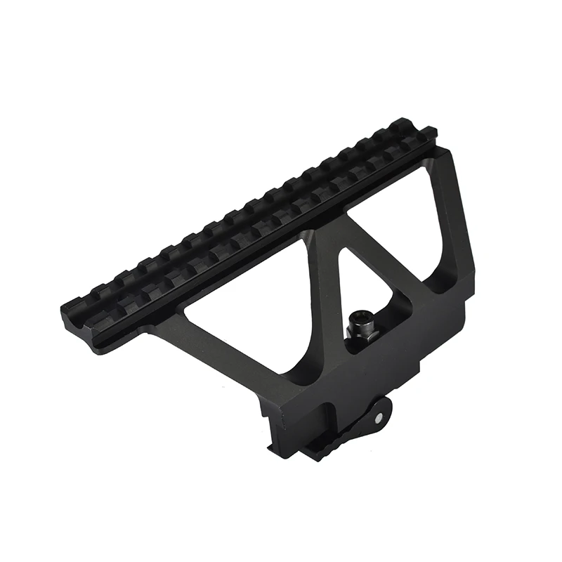 Black Aluminium Alloy Telescope Bracket Side Mount For Optics