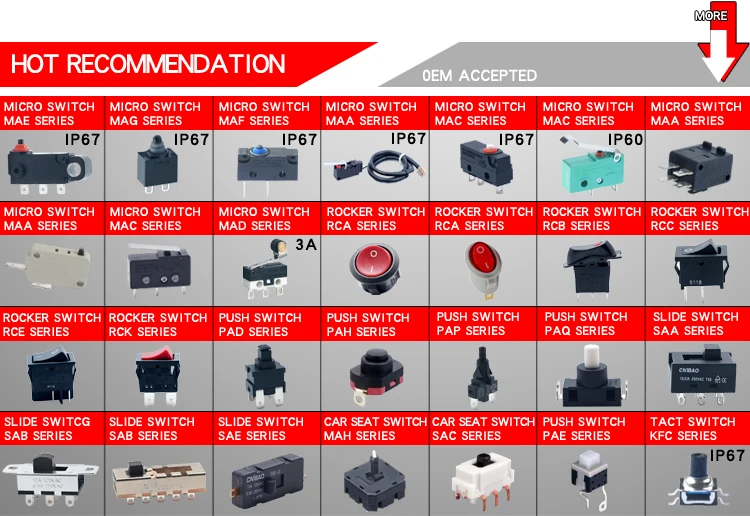 IBAO MAA Double Linkage Micro Switch Wholesale Factory Price 16A Snap