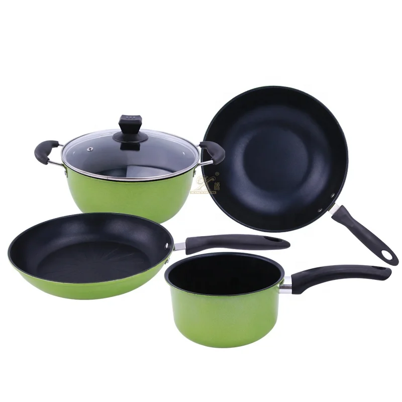 Cooking Pots Stainless Steel dinnerware sets Non Stick And Pans Kitchen toys Big Chinese Large Glass Cooking Pot Set