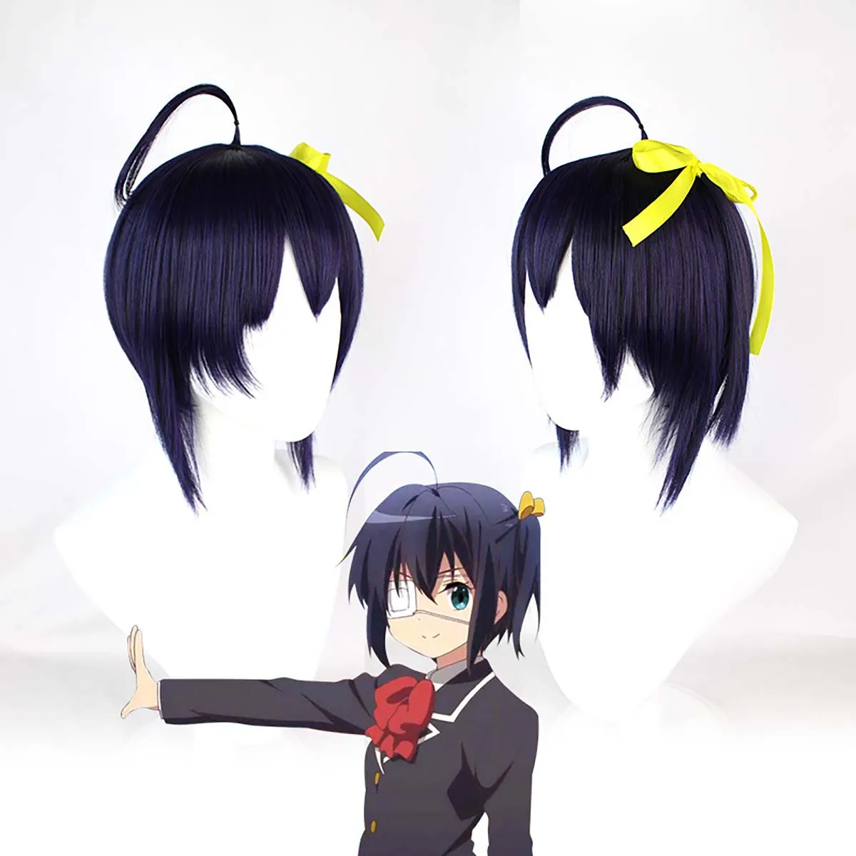 Love Chunibyo Other Delusions Takanashi Rikka Dekomori Sanae Cosplay Wig AOKG-015