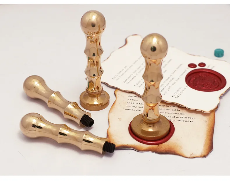 New Metal Copper Handle For Wax Seal Stamp resin handles for seal