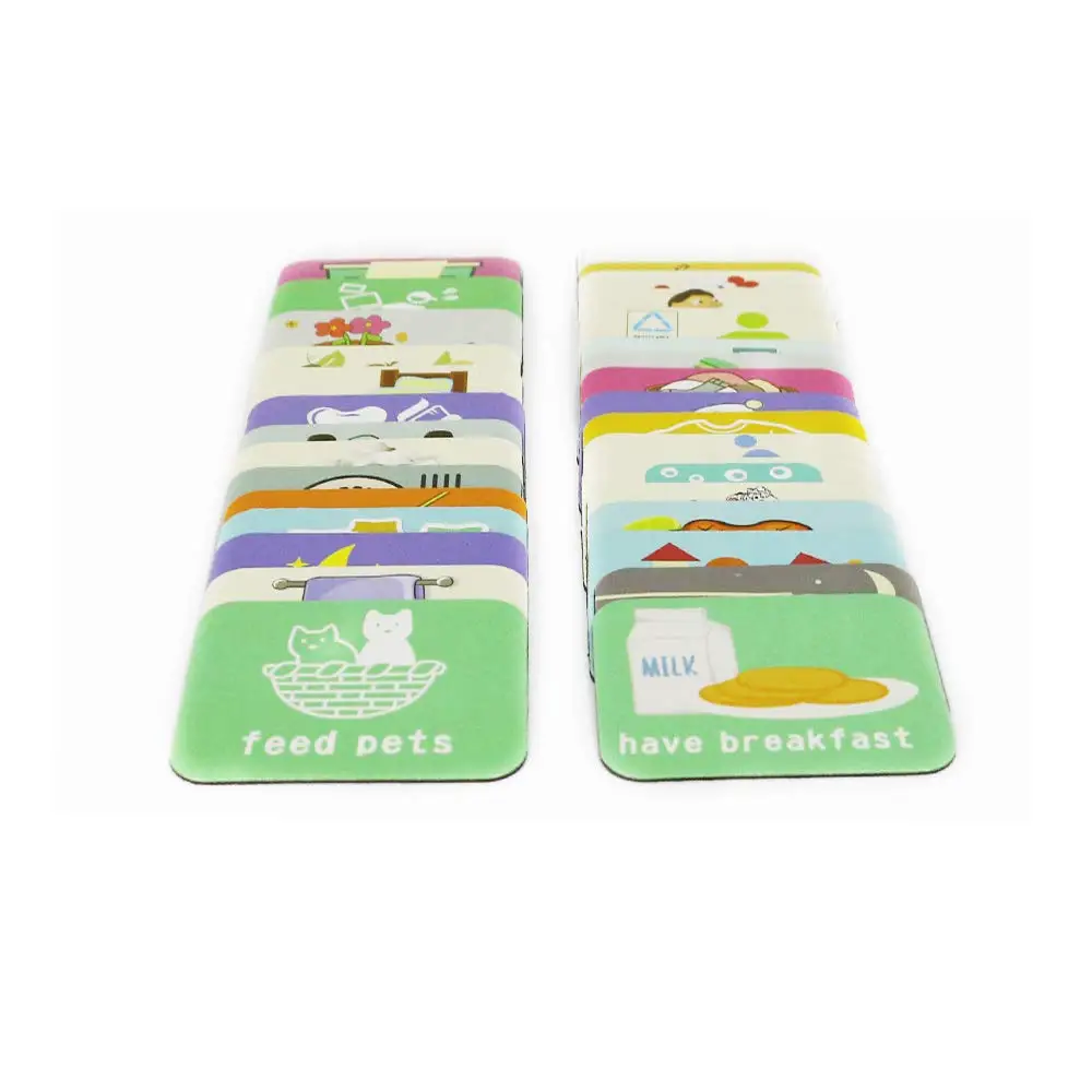 Customized Kids Routine Cards Visual Wall Planner Educational Learning Chore Chart Schedule Board Cards Fridge Magnets