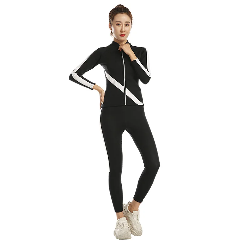 
Sauna Pants with 2mm SCR Material Women Hot Neoprene Sauna Sweat Pants Compression Leggings Body Shaper 