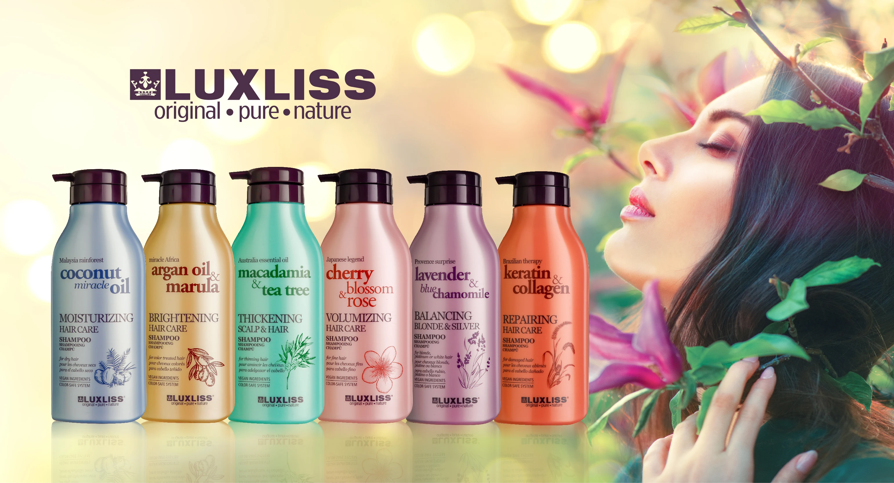 Китайский профессиональный салонный продукт, вишневый цвет и розовый, объемный Кондиционер