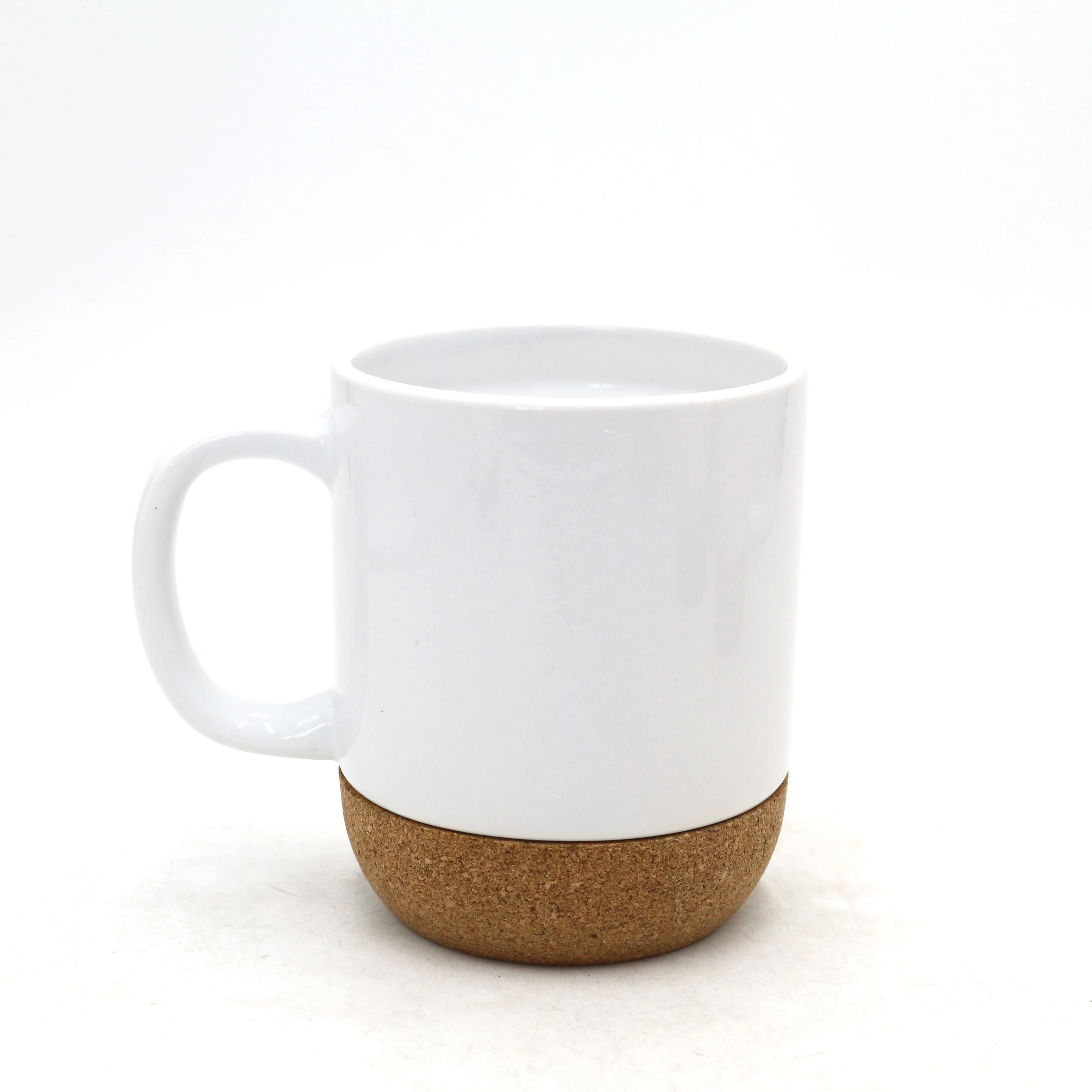 Wholesale custom logo 11 oz ceramic stoneware mug coffee cup with bottom cork