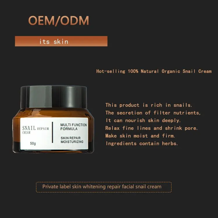 
Private label Skin care Anti Aging Moisturizing Snail White Cream 