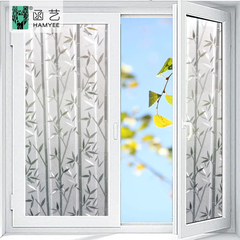 Wholesale no glue adhesive vinyl film window privacy window film sticker