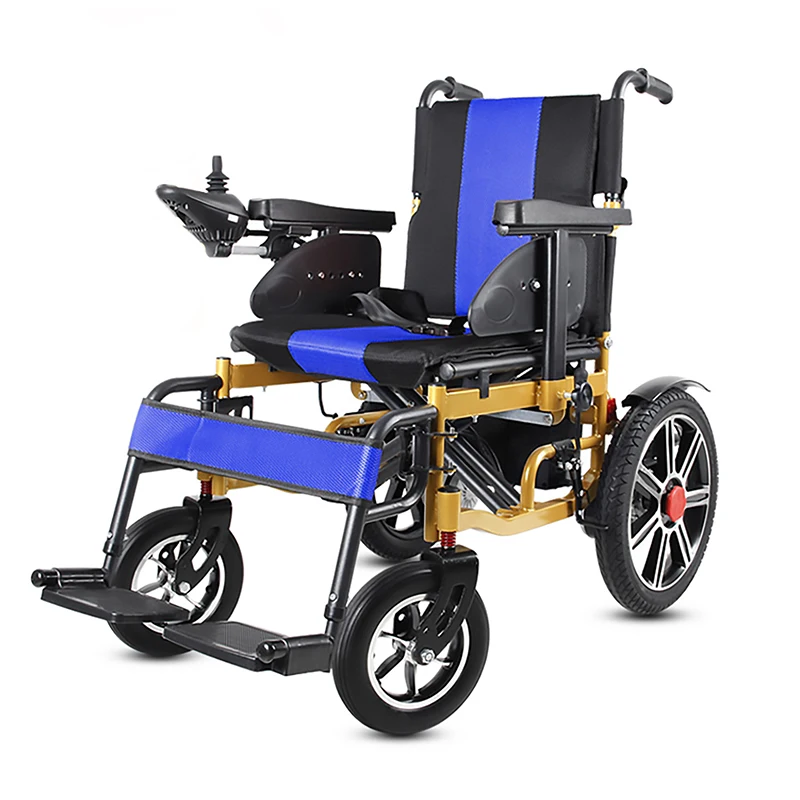 Electric Folding Wheelchair Portable  Power Joystick Controller Electric Wheelchairs for Adults Electric Wheelchair Lightweight