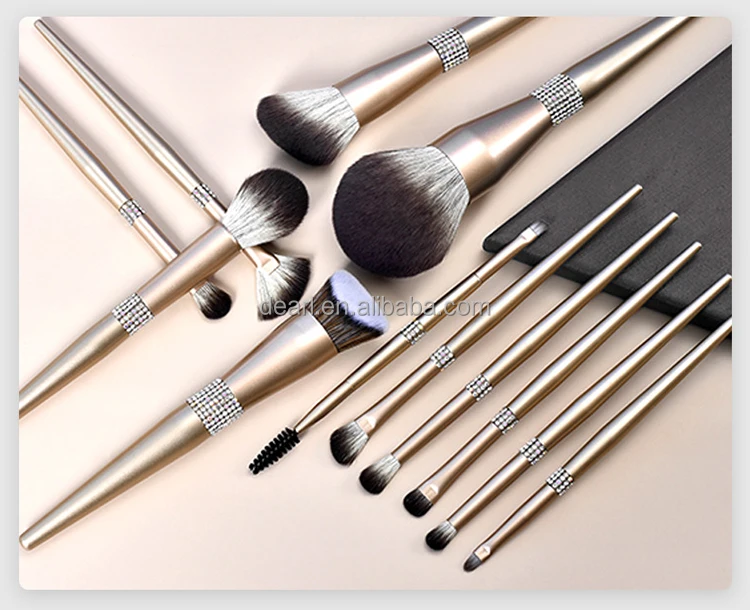 bling makeup brush set