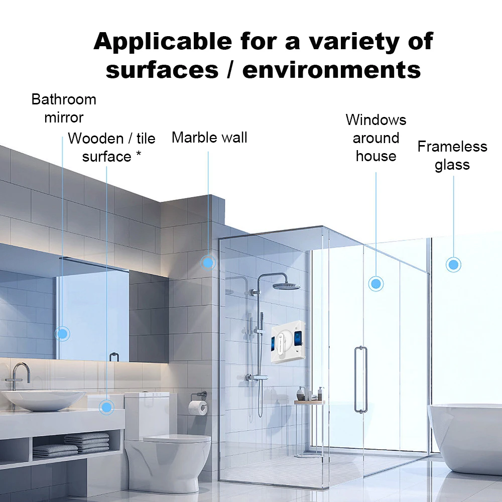 Liectroux YW509 Window Robot Vacuum Cleaner double Water Spray laser Sensor Anti-fall smart Glass Wet Mop home Floor windows