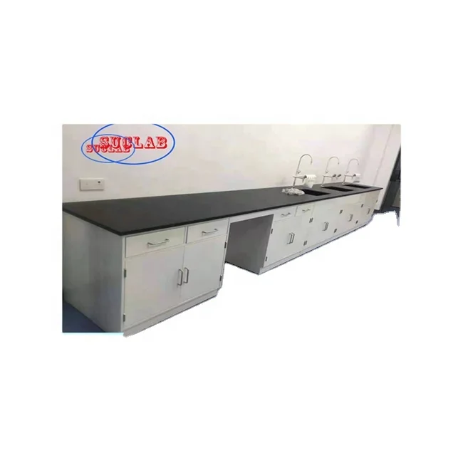 Profesional  Design Chemistry Lab  Furniture Design Used Epoxy Resin Table Top / Dental Lab Bench
