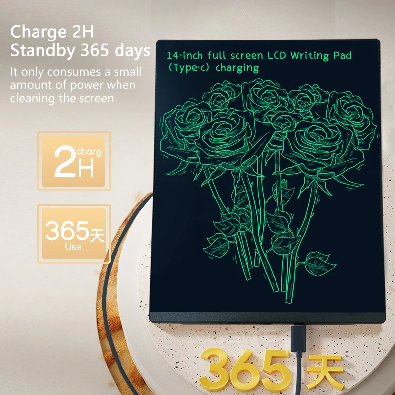 business A4 board 14 inch lcd writing tablet for working fine handwriting writing pad