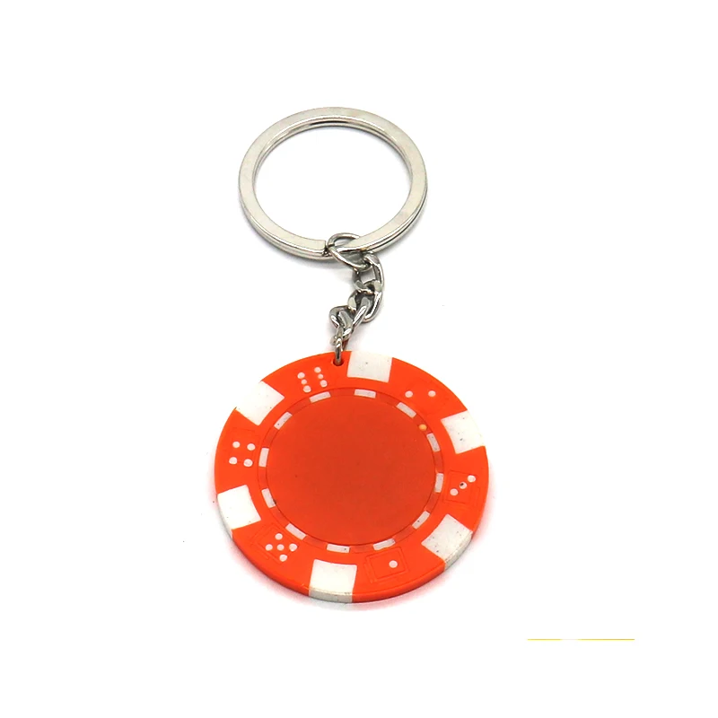China factory custom high quality Las Vegas casino poker chips keychain Plastic